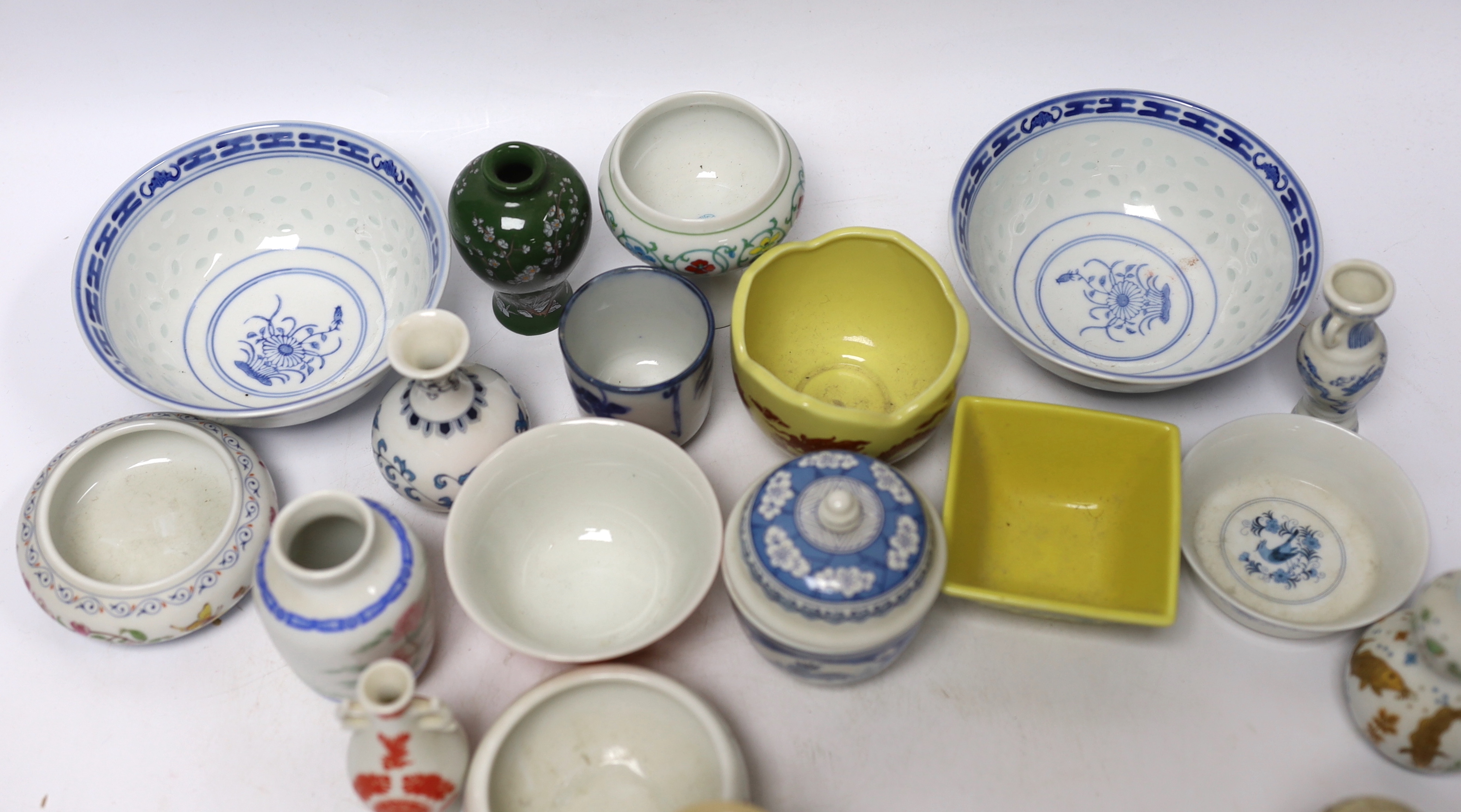A collection of Chinese and Japanese ceramics